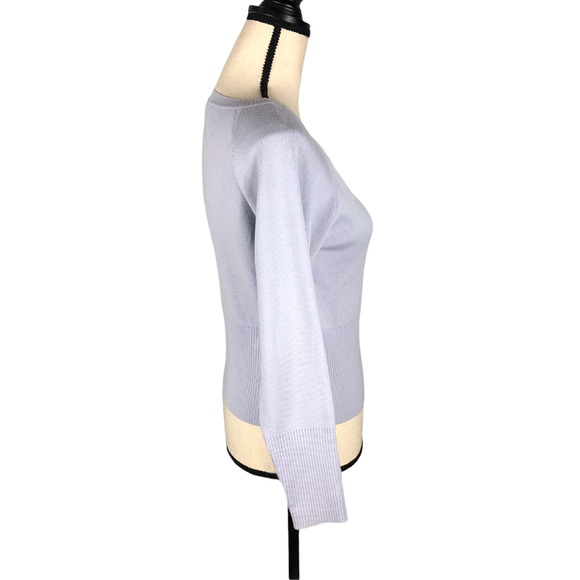 VTG 90s Alain Manoukian Lilac Crop Sweater - Picture 2 of 4